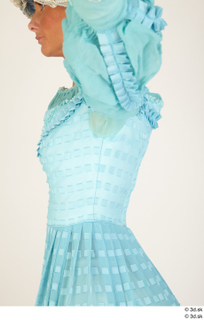 Photos Woman in Historical Civilian dress 5 19th century blue…